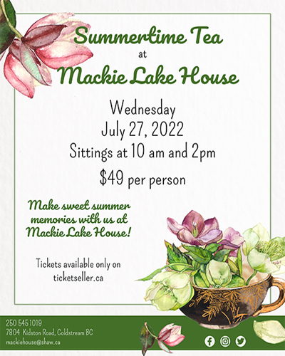 Summertime Tea at Mackie Lake House