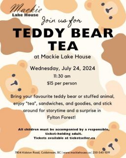 24 07 24 Teddy Bear Tea Ts Poster 500