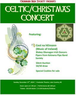 24 12 15 Ceol Na H Eireann Celtic Christmas Poster V2